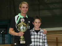 Benjamin Wahl wurde als bester Spieler des Turniers mit dem Erich Kniepert Gedächtnispokal ausgezeichnet