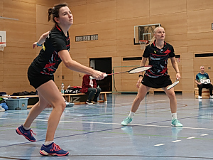 Lilly Huber und Amelie Steinmann im Damendoppel Lilly Huber und Amelie Steinmann im Damendoppel