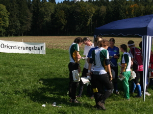 Verpflegungsstelle auf der Strecke