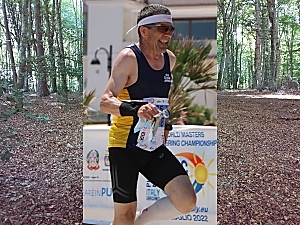 Mario Ammann im Zieleinlauf beim Sprint-Finale