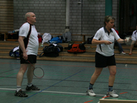 Birgitta Loll und Martin Mattausch im Mixed-Doppel