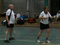 Das Mixed der 4. Mannschaft Birgitta Loll und Martin Mattausch