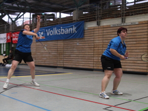 Luzia Bhler und Silke Nieratschker im Damendoppel