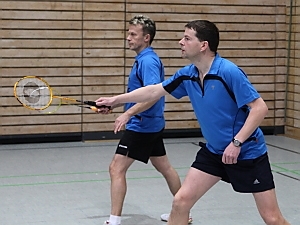 Hubert Gng und Ralf Schultheiss im 1. Herrendoppel