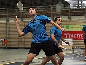 Andreas Bhler und Lars Wegmann im 1. Herrendoppel
