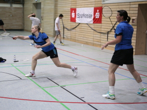 Kirsten Greffenius und Silke Fuchs Sieger im Damendoppel der B-Klasse