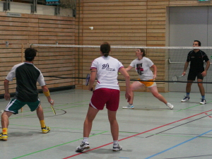 Mixed-Doppel beim 31. Stockacher-Turnier