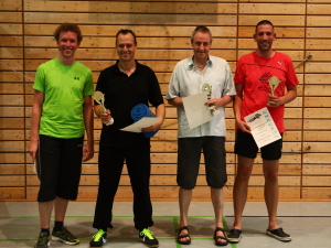 Die strahlenden Sieger der Hobby- Herren