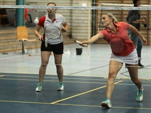 Eileen Klein/PTSV Konstanz und Nathalie Grittner/VfB Friedrichshafen siegten im Damendoppel A