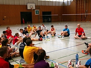 Besprechung beim Camp 2014