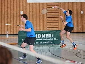 Andreas Bhler und Lars Wegmann im 1. Herrendoppel