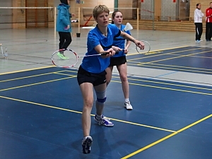 Maike Haupt und Solveigh Berg im Damendoppel