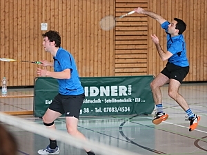 Andreas Bhler und Lars Wegmann im 1. Herrendoppel