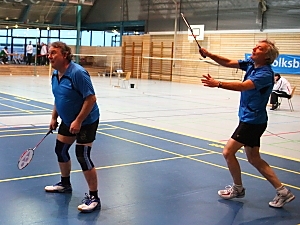 Peter Dirr und Michael Sernatinger im 2. Herrendoppel