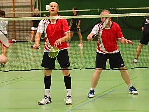 Helmut Jäger und Steffen Kuck im 1. Herrendoppel