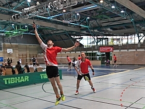 Markus Bühler und Benjamin Janisz im 1. Herrendoppel