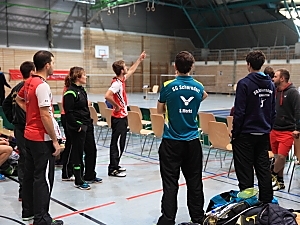 1. Mannschaft bei der Mannschaftsvorstellung