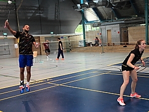 Titelverteidiger im MIxed Tobias Arenz