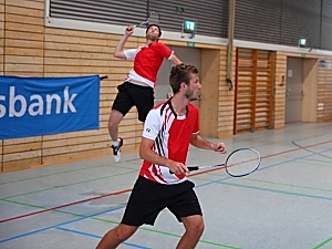 Timo Wernet und Andreas Bhler im 1. Herrendoppel