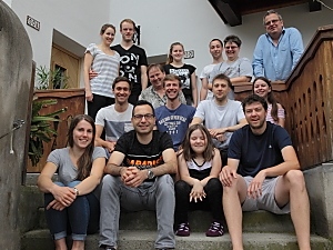 Vor der Pension Vor der Pension