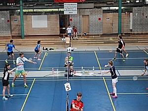 Blick auf dei beiden Spielfeldmatten