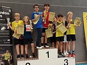 Matti Hintze bei der Siegerehrung Matti Hintze bei der Siegerehrung