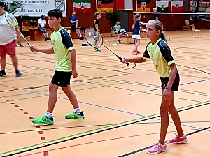 Daria und Matti Hintze im Mixed U13 Daria und Matti Hintze im Mixed U13