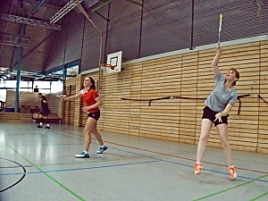 Rebecca Menzel und Cornelia Maser im Damendoppel