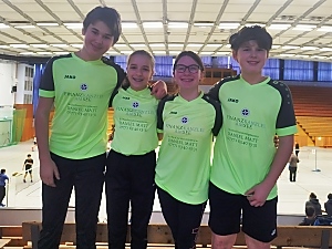 Janne Hintze, Daria Lawniczak, Michaela Nieratschker und Matti Hintze. Auf dem Bild fehlt Anik Breichler Janne Hintze, Daria Lawniczak, Michaela Nieratschker und Matti Hintze. Auf dem Bild fehlt Anik Breichler