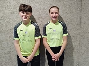 Matti Hintze und Daria Lawniczak. Auf dem Bild fehlt Anik Breichler Matti Hintze und Daria Lawniczak. Auf dem Bild fehlt Anik Breichler