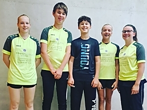 Unsere Teilnehmer v.l.n.r.: Anik Breichler, Janne und Matti Hintze, Daria Lawniczak und Michaela Nieratschker Unsere Teilnehmer v.l.n.r.: Anik Breichler, Janne und Matti Hintze, Daria Lawniczak und Michaela Nieratschker