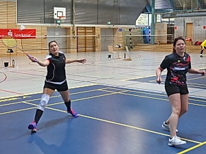 Jennifer und Daniela Frahm im Damendoppel am 3. Spieltag