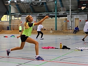 Daria Lawniczak in Aktion Daria Lawniczak in Aktion