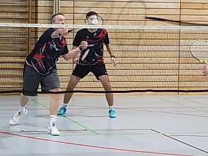 Stefan Puchta und Michael Mller im 1. Herrendoppel