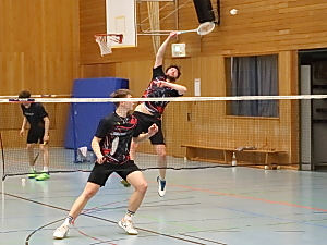 Cedric Wurste und Andreas Bhler im 1. Herrendoppel