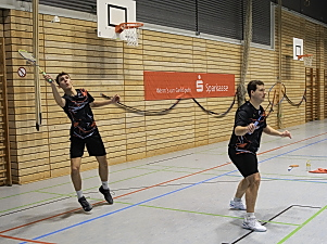 Tim Karrer und Stefan M�hlhausen im 2. Herrendoppel