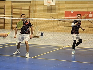 Lars Wegmann und Justin Geiger im 2. Herrendoppel