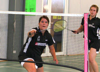 Beate Dietz am Netz