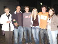 Daniela Drache, Stefan Becker, Timo Wernet, Silke Fuchs, Philipp Grömminger und Beate Dietz bei der Player´s Night