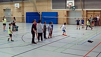 Die Schler-Gruppe beim Training