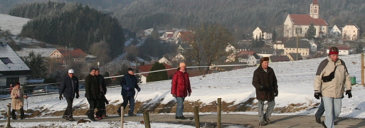 Neujahrswanderung mit Blick auf Hoppetenzell