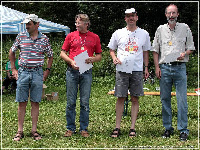 Von rechts nach links die Erstplazierten der H50: Winfried Fugmann, Christoph Gut, Berthold Kucza, Heinz Sigle