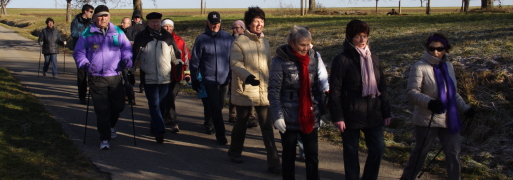 Die Wanderer bei tollem Wetter