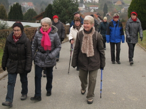 Auf der Wanderstrecke Auf der Wanderstrecke
