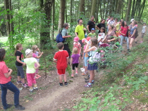 Die Kinder unterwegs beim 12. Kinder-/Jugend-Wandertag 2014