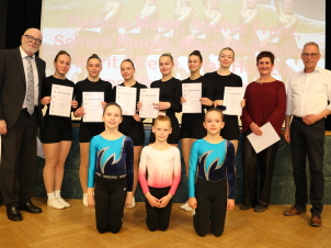 Die Mädchen des Aerobic-Turnen Die Mädchen des Aerobic-Turnen