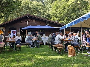 Beim Herbstfest in der Jahnhütte