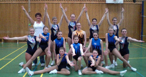 Die Aerobic-Wettkämpferinnen